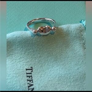 Tiffany & Co. Sterling Silver Bean Ring Elsa Peretti size 5